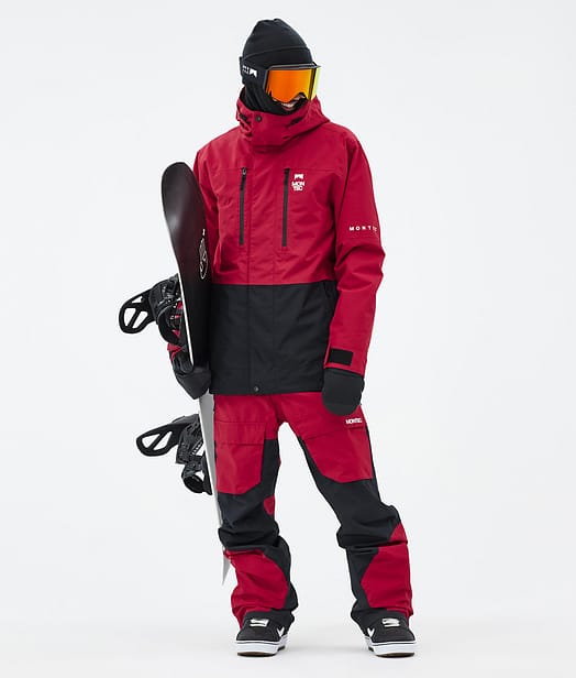 Montec Fawk Snowboardoutfit Deep Red/Black