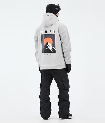 Dope Yeti Snowboardoutfit Herre Light Grey/Black