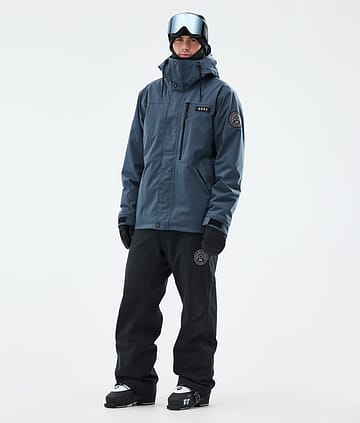 Dope Blizzard Full Zip Skidoutfit Herre Metal Blue/Black