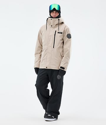 Dope Blizzard Full Zip Snowboardoutfit Herre Sand/Black