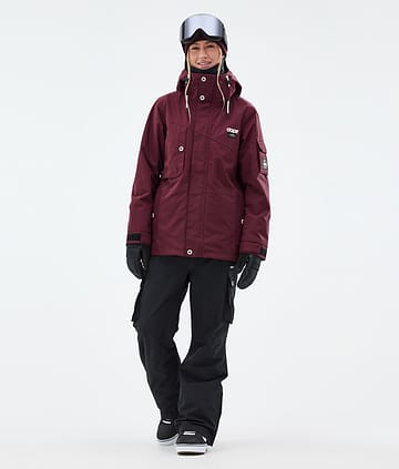Dope Adept W Snowboardoutfit Dame Burgundy/Black