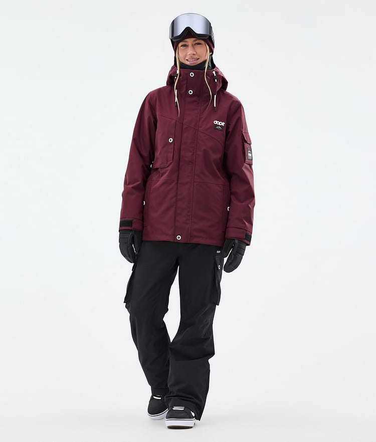 Dope Adept W Snowboardoutfit Dame Burgundy/Black, Image 1 of 2