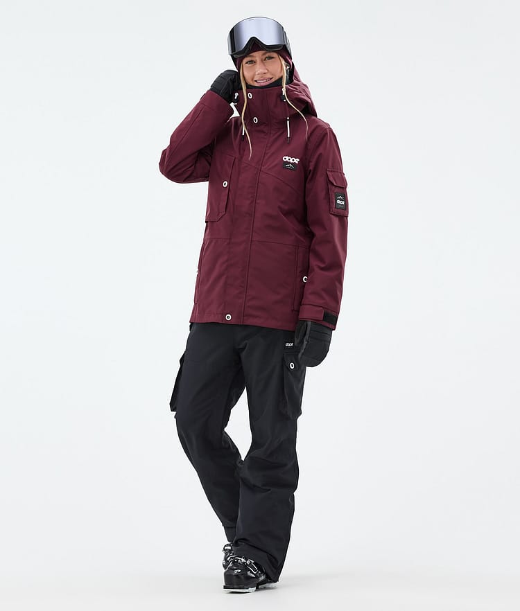 Dope Adept W Skidoutfit Dame Burgundy/Black, Image 1 of 2