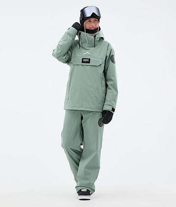 Dope Blizzard W Snowboardoutfit Dame Faded Green