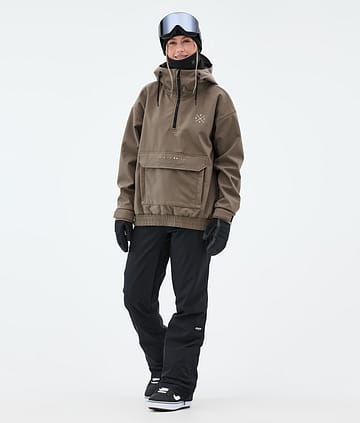 Dope Cyclone W Snowboardoutfit Dame Walnut/Black