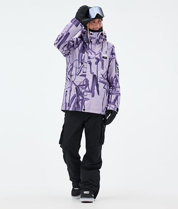 Dope Adept W Snowboardoutfit Dame Scribble Purple/Black