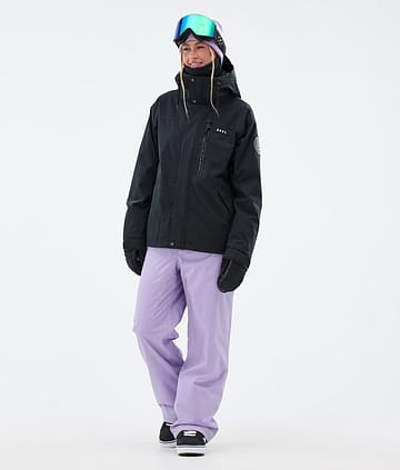 Dope Blizzard W Full Zip Snowboardoutfit Dame Black/Faded Violet