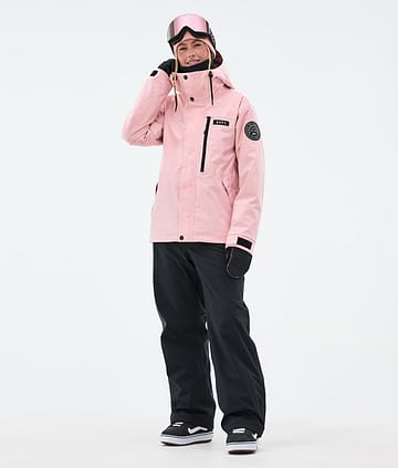 Dope Blizzard W Full Zip Snowboardoutfit Dame Soft Pink/Black