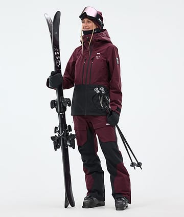 Montec Moss W Skidoutfit Dame Burgundy/Black
