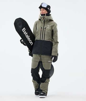 Montec Moss W Snowboardoutfit Dame Greenish/Black