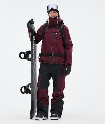 Montec Oracle W Snowboardoutfit Dame Burgundy/Black
