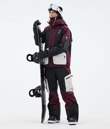 Montec Morpheus W Snowboardoutfit Dame Burgundy/Black/Light Grey
